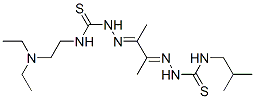 4-[2-(Diethylamino)ethyl]-4'-(2-methylpropyl)[1,1'-(1,2-dimethyl-1,2-ethanediylidene)bisthiosemicarbazide] CAS#: 25575-54-6