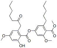 4-[2-Hydroxy-4-methoxy-6-(2-oxoheptyl)benzoyloxy]-2-methoxy-6-pentylbenzoic acid methyl ester CAS#: 19314-73-9