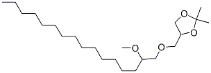 4-[[(2-Methoxyhexadecyl)oxy]methyl]-2,2-dimethyl-1,3-dioxolane CAS#: 16725-39-6