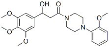 4-(2-Methoxyphenyl)-1-[3-(3,4,5-trimethoxyphenyl)-3-hydroxypropanoyl]piperazine CAS#: 23851-98-1