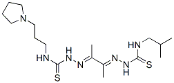 4-(2-Methylpropyl)-4'-[3-(pyrrolidin-1-yl)propyl][1,1'-(1,2-dimethyl-1,2-ethanediylidene)bisthiosemicarbazide] CAS#: 27854-22-4