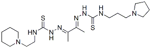 4-(2-Piperidinoethyl)-4'-[3-(pyrrolidin-1-yl)propyl][1,1'-(1,2-dimethyl-1,2-ethanediylidene)bisthiosemicarbazide] CAS#: 22794-16-7