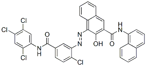 4-[[2-chloro-5-[[(2,4,5-trichlorophenyl)amino]carbonyl]phenyl]azo]-3-hydroxy-N-1-naphthylnaphthalene-2-carboxamide CAS#: 26789-26-4