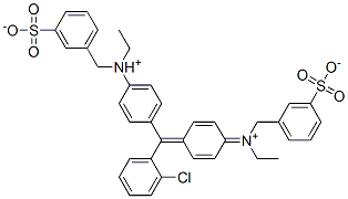 [4-[(2-chlorophenyl)[4-[ethyl[(3-sulphonatophenyl)methyl]ammonio]phenyl]methylene]cyclohexa-2,5-dien-1-ylidene](ethyl)(3-sulphonatobenzyl)ammonium CAS#: 25305-97-9