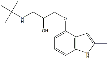 4-(2-hydroxy-3-tert-butylaminopropoxy)-2-methylindole CAS#: 23869-98-9
