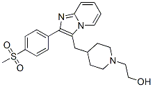 4-[[2-[p-(Methylsulfonyl)phenyl]imidazo[1,2-a]pyridin-3-yl]methyl]-1-piperidineethanol CAS#: 2609-67-8