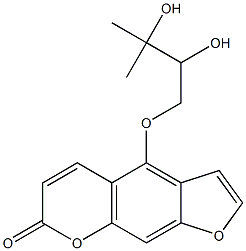 4-(2,3-Dihydroxy-3-methylbutoxy)-7H-furo[3,2-g][1]benzopyran-7-one CAS#: 24724-52-5