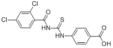4-[[[(2,4-DICHLOROBENZOYL)AMINO]THIOXOMETHYL]AMINO]-BENZOIC ACID CAS#: 105354-19-6