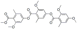 4-[(2,4-Dimethoxy-6-methylbenzoyl)oxy]-2-methoxy-6-methylbenzoic acid 3-methoxy-4-(methoxycarbonyl)-5-methylphenyl ester CAS#: 19314-74-0