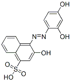 4-[(2,4-dihydroxyphenyl)azo]-3-hydroxynaphthalene-1-sulphonic acid CAS#: 16623-47-5
