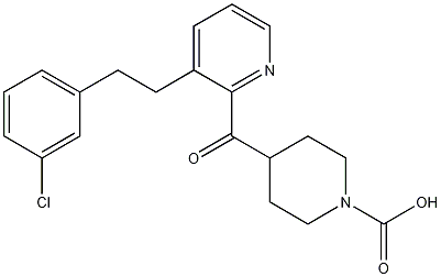 4-[[3-[2-(3-Chlorophenyl)ethyl]-2-pyridinyl]carbonyl]-1-piperidinecarboxylic Acid CAS#: 107256-32-6