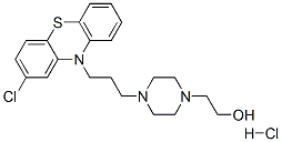 4-[3-(2-chloro-10H-phenothiazin-10-yl)propyl]piperazine-1-ethanol hydrochloride CAS#: 23221-95-6