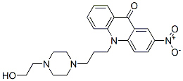 4-(3-(2-nitro-9-(10H)acridinon-10-yl)propyl)-1-piperazineethanol CAS#: 107088-82-4