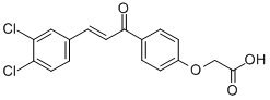[4-[3-(3,4-DICHLOROPHENYL)-1-OXO-2-PROPENYL]PHENOXY]-ACETIC ACID CAS#: 245555-36-6