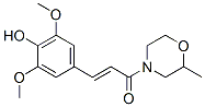 4-[3-(3,5-Dimethoxy-4-hydroxyphenyl)propenoyl]-2-methylmorpholine CAS#: 16562-71-3