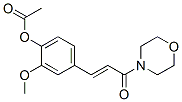 4-[3-(4-Acetoxy-3-methoxyphenyl)-1-oxo-2-propenyl]morpholine CAS#: 16562-72-4