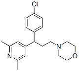 4-[3-(4-chlorophenyl)-3-(2,6-dimethylpyridin-4-yl)propyl]morpholine CAS#: 102169-23-3