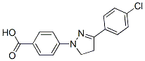 4-[3-(4-chlorophenyl)-4,5-dihydro-1H-pyrazol-1-yl]benzoic acid CAS#: 26192-76-7