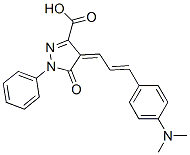 4-[3-[4-(dimethylamino)phenyl]allylidene]-4,5-dihydro-5-oxo-1-phenyl-1H-pyrazole-3-carboxylic acid CAS#: 28336-80-3