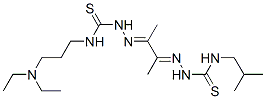 4-[3-(Diethylamino)propyl]-4'-(2-methylpropyl)[1,1'-(1,2-dimethyl-1,2-ethanediylidene)bisthiosemicarbazide] CAS#: 27854-21-3