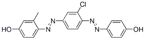 4-[[3-chloro-4-[(p-hydroxyphenyl)azo]phenyl]azo]-m-cresol CAS#: 28901-00-0