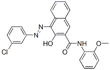 4-[(3-chlorophenyl)azo]-3-hydroxy-N-(2-methoxyphenyl)naphthalene-2-carboxamide CAS#: 21889-27-0
