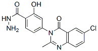 4-[(3,4-Dihydro-6-chloro-2-methyl-4-oxoquinazolin)-3-yl]-2-hydroxybenzohydrazide CAS#: 19581-46-5