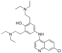 4-[[3,5-Bis(2-diethylaminoethyl)-4-hydroxyphenyl]amino]-7-chloroquinoline CAS#: 14594-33-3