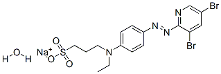 4-(3,5-DIBROMO-2-PYRIDYLAZO)-N-ETHYL-N-(3-SULFOPROPYL)ANILINE, MONOSODIUM SALT, MONOHYDRATE CAS#: 100743-65-5