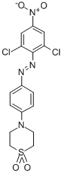 4-[4-[(2,6-dichloro-4-nitrophenyl)azo]phenyl]thiomorpholine 1,1-dioxide CAS#: 17741-62-7