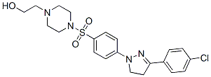 4-[[4-[3-(4-chlorophenyl)-4,5-dihydro-1H-pyrazol-1-yl]phenyl]sulphonyl]piperazine-1-ethanol CAS#: 23786-20-1