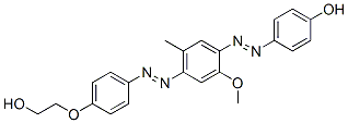 4-[[4-[[4-(2-hydroxyethoxy)phenyl]azo]-2-methoxy-5-methylphenyl]azo]phenol CAS#: 10196-13-1