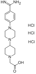 4-[4-[4-(AMINOIMINOMETHYL)PHENYL]-1-PIPERAZINYL]-1-PIPERIDINEACETIC ACID TRIHYDROCHLORIDE CAS#: 201304-22-5