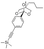 ((4-(4-Butyl-2,6,7-trioxabicyclo(2.2.2)oct-1-yl)phenyl)ethynyl)trimeth ylsilane CAS#: 108614-14-8