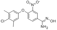 4-(4-CHLORO-3,5-DIMETHYLPHENOXY)-N'-HYDROXY-3-NITROBENZENECARBOXIMIDAMIDE CAS#: 263157-71-7
