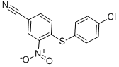 4-[(4-CHLOROPHENYL)SULFANYL]-3-NITROBENZENECARBONITRILE CAS#: 27917-77-7