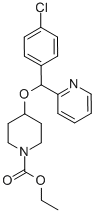 4-[(4-Chlorophenyl)-2-pyridinylmethoxy]-1-piperidinecarboxylic acid ethyl ester CAS#: 207726-35-0