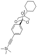 ((4-(4-Cyclohexyl-2,6,7-trioxabicyclo(2.2.2)oct-1-yl)phenyl)ethynyl)tr imethylsilane CAS#: 108614-08-0