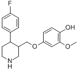 4-(4-Fluorophenyl)-3-(4-hydroxy-3-methoxyphenoxymethyl)piperidine CAS#: 112058-90-9