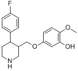 4-(4-Fluorophenyl)-3-(4-methoxy-3-hydroxyphenoxymethyl)piperidine CAS#: 112058-89-6