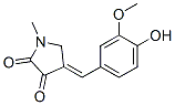 4-[(4-Hydroxy-3-methoxyphenyl)methylene]-1-methyl-2,3-pyrrolidinedione CAS#: 14646-15-2