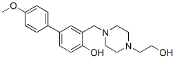 4-((4-Hydroxy-4'-methoxy(1,1'-biphenyl)-3-yl)methyl)-1-piperazineethanol CAS#: 106609-40-9