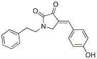 4-[(4-Hydroxyphenyl)methylene]-1-(2-phenylethyl)-2,3-pyrrolidinedione CAS#: 17574-08-2