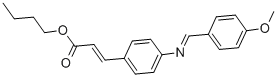 4-[(4-METHOXYBENZYLIDENE)AMINO]CINNAMIC ACID N-BUTYL ESTER CAS#: 16833-17-3