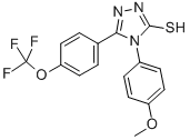 4-(4-METHOXYPHENYL)-5-[4-(TRIFLUOROMETHOXY)PHENYL]-4H-1,2,4-TRIAZOLE-3-THIOL CAS#: 263707-22-8