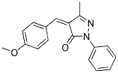 4-((4-METHOXYPHENYL)METHYLENE)-3-METHYL-1-PHENYL-2-PYRAZOLIN-5-ONE CAS#: 18808-85-0