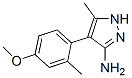 4-(4-Methoxy-2-methylphenyl)-5-methyl-1H-pyrazol-3-amine CAS#: 262298-03-3