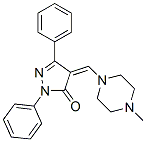 4-[(4-Methyl-1-piperazinyl)methylene]-1,3-diphenyl-2-pyrazolin-5-one CAS#: 24665-76-7