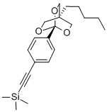 ((4-(4-Pentyl-2,6,7-trioxabicyclo(2.2.2)oct-1-yl)phenyl)ethynyl)trimet hylsilane CAS#: 108614-16-0