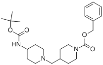 4-(4-TERT-BUTOXYCARBONYLAMINO-PIPERIDIN-1-YLMETHYL)-PIPERIDINE-1-CARBOXYLIC ACID BENZYL ESTER CAS#: 220031-89-0